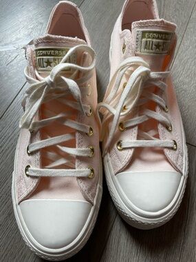 Converse Low Top Sneakers - Pale Pink & White NWT